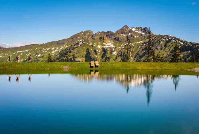 Spiegelsee in Dorfgastein mit Ausblick auf den Schuhflicker © Gasteinertal Tourismus